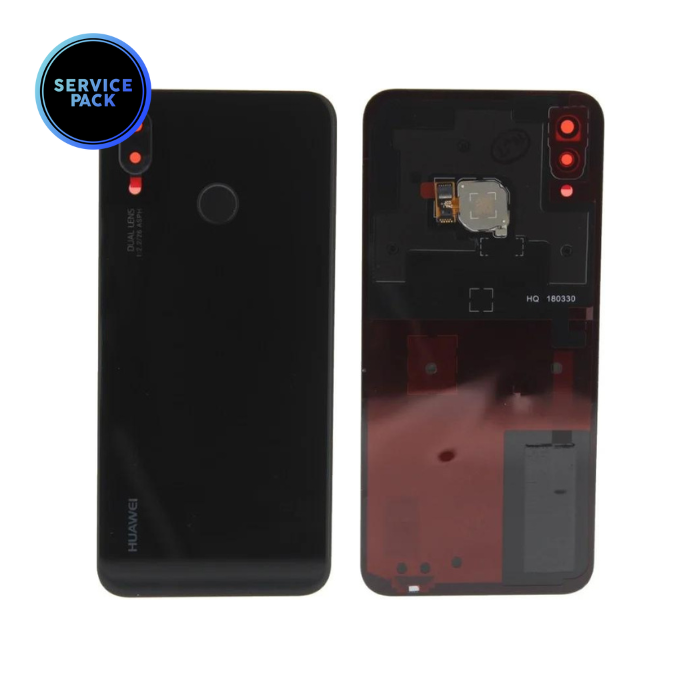 Vitre arrière pour HUAWEI P20 Lite - SERVICE PACK - Noir