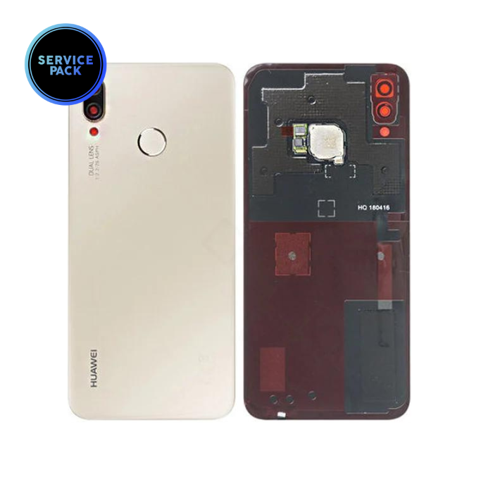 Vitre arrière pour HUAWEI P20 Lite - SERVICE PACK - Or