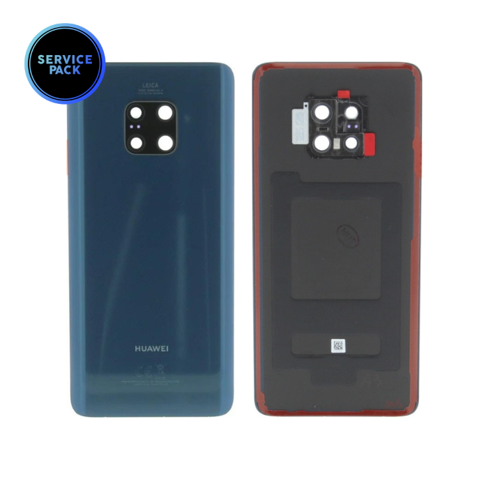 Vitre arrière pour HUAWEI Mate 20 Pro - SERVICE PACK - Bleu