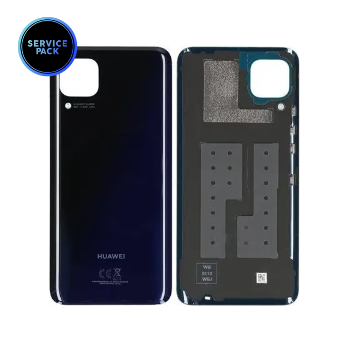 Vitre arrière pour HUAWEI P40 Lite - SERVICE PACK - Noir