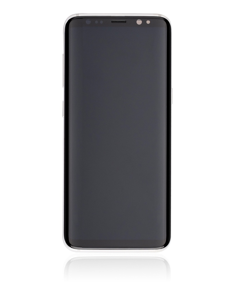 Bloc écran OLED avec châssis pour SAMSUNG S8 - Reconditionné - Argent
