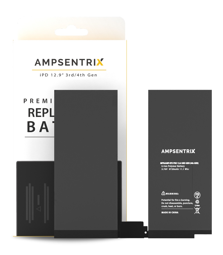 Batterie compatible pour iPad Pro 12,9 3e et 4e Gen - Ampsentrix