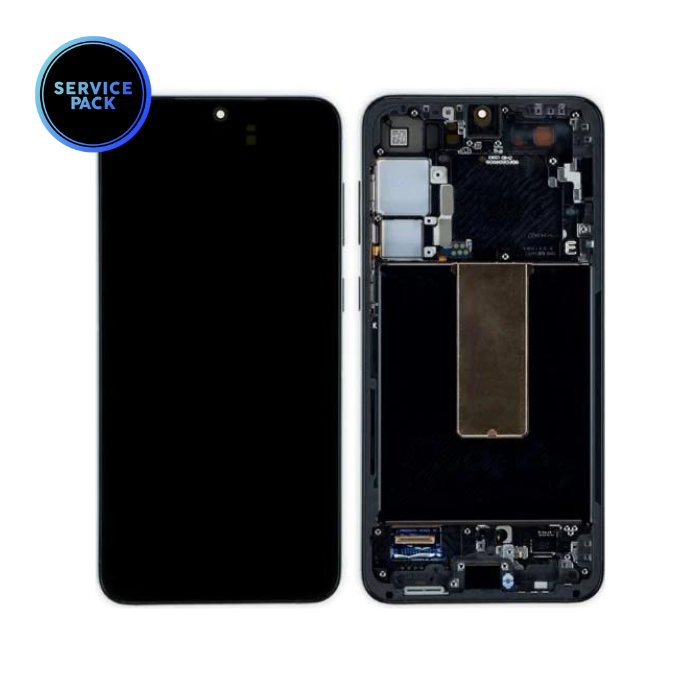 Bloc écran OLED avec châssis pour SAMSUNG S23 Plus 5G - S916 - SERVICE PACK - Noir