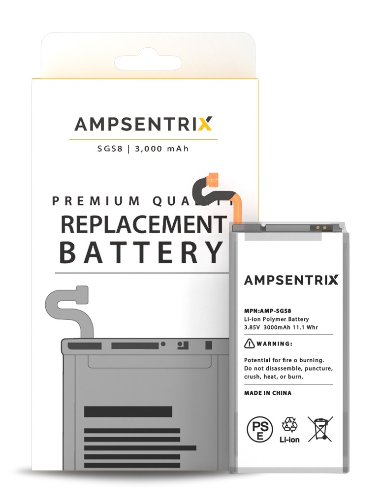 Batterie compatible Samsung S8 - Ampsentrix