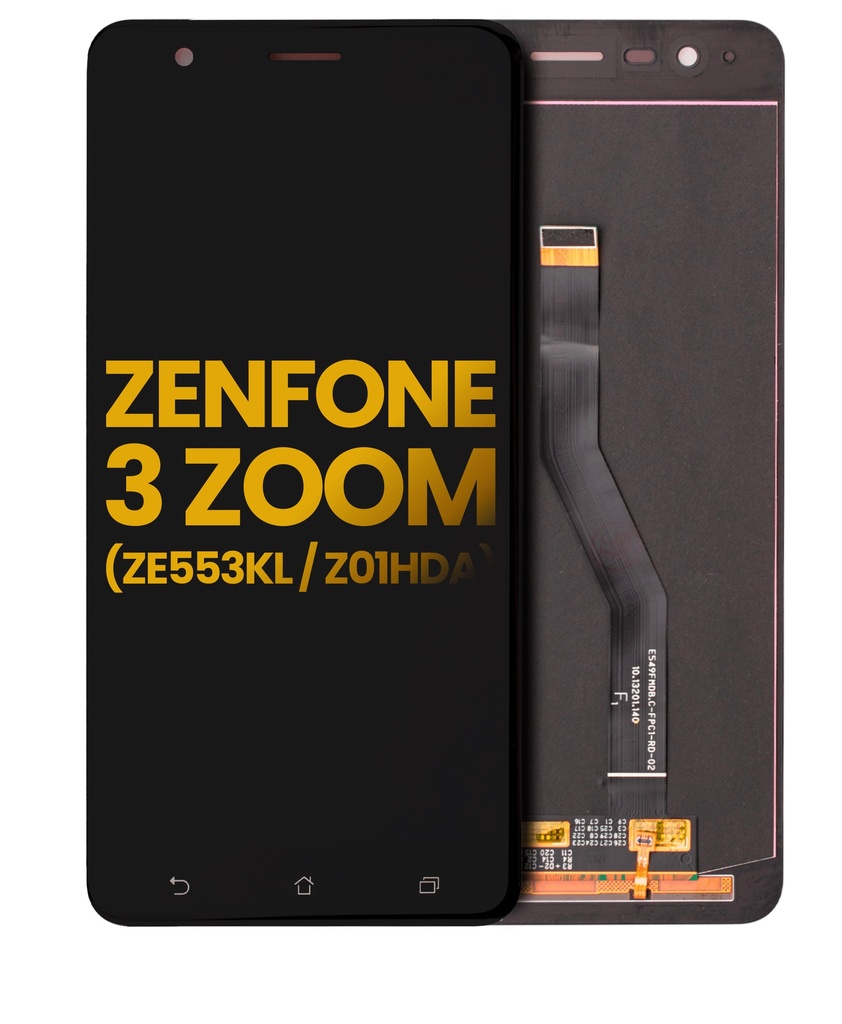 Bloc écran LCD sans châssis pour Asus Zenfone 3 Zoom - ZE553KL - Reconditionné - Noir