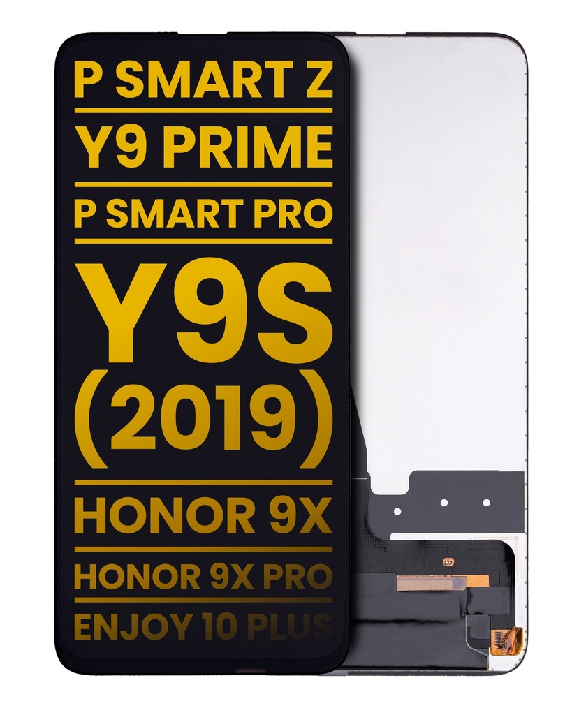 Bloc écran LCD sans châssis compatible Huawei P Smart Z 2019 - P Smart Pro 2019 - Y9 Prime 2019 - Y9S 2019 - Honor 9X - 9X Pro - Reconditionné - Toutes couleurs