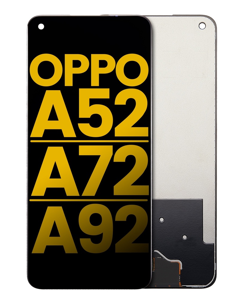 Bloc écran LCD sans châssis compatible Oppo A52 - A72 - A92 - Reconditionné - Toutes couleurs