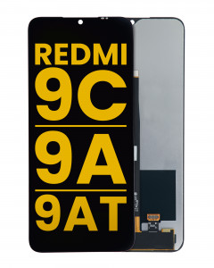 Bloc écran LCD sans châssis compatible Xiaomi Redmi 9C - 9A - 9AT - Poco C31 - 10A - Reconditionné - Toutes couleurs