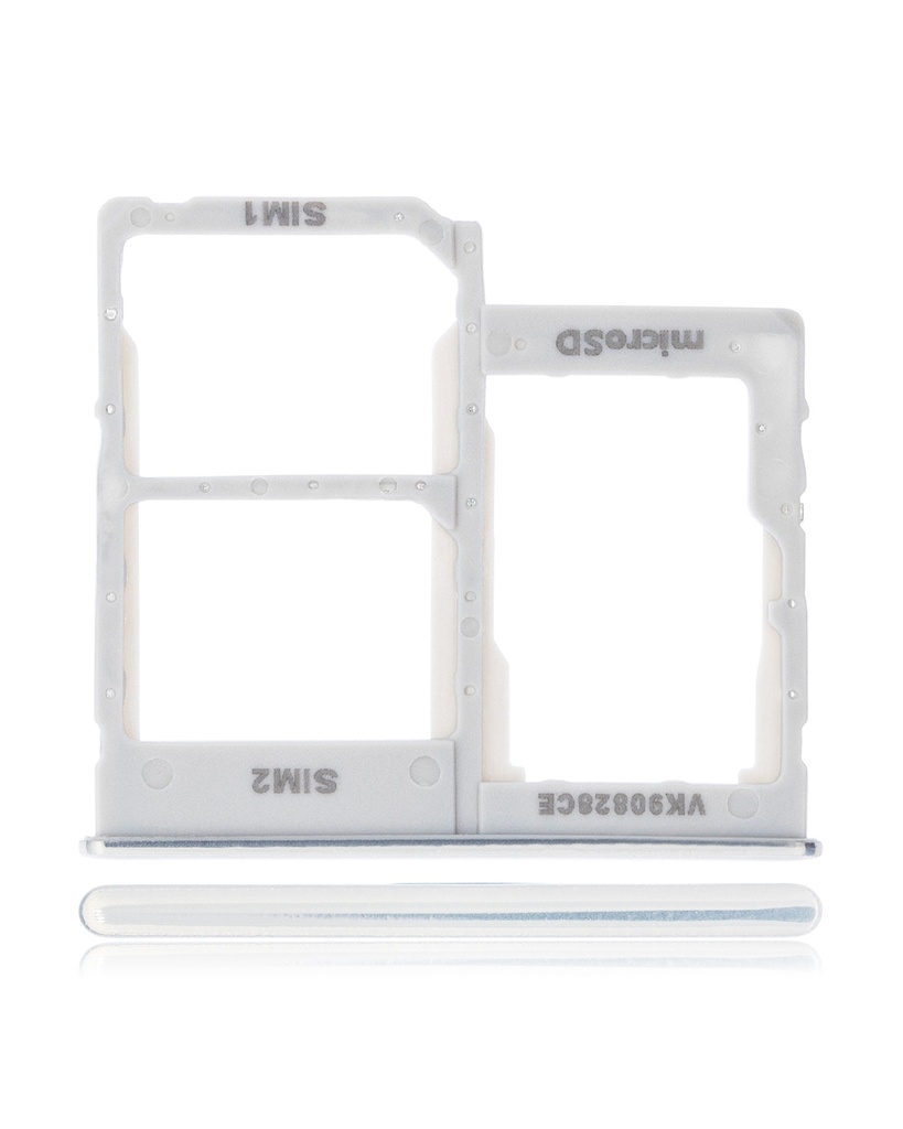 Tiroir Double SIM compatible SAMSUNG A40 - A405 - Blanc