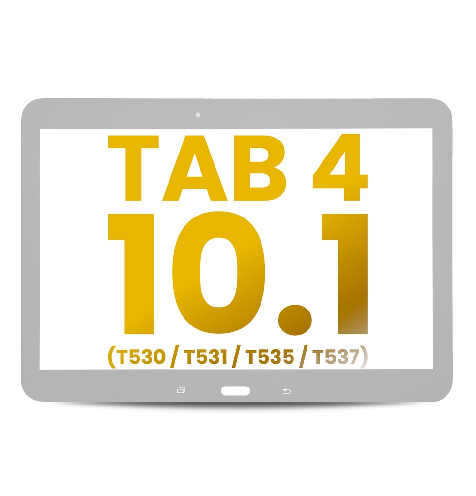 Vitre tactile compatible SAMSUNG Tab 4 10.1" - T530 - T531 - T535 - T537 - Blanc