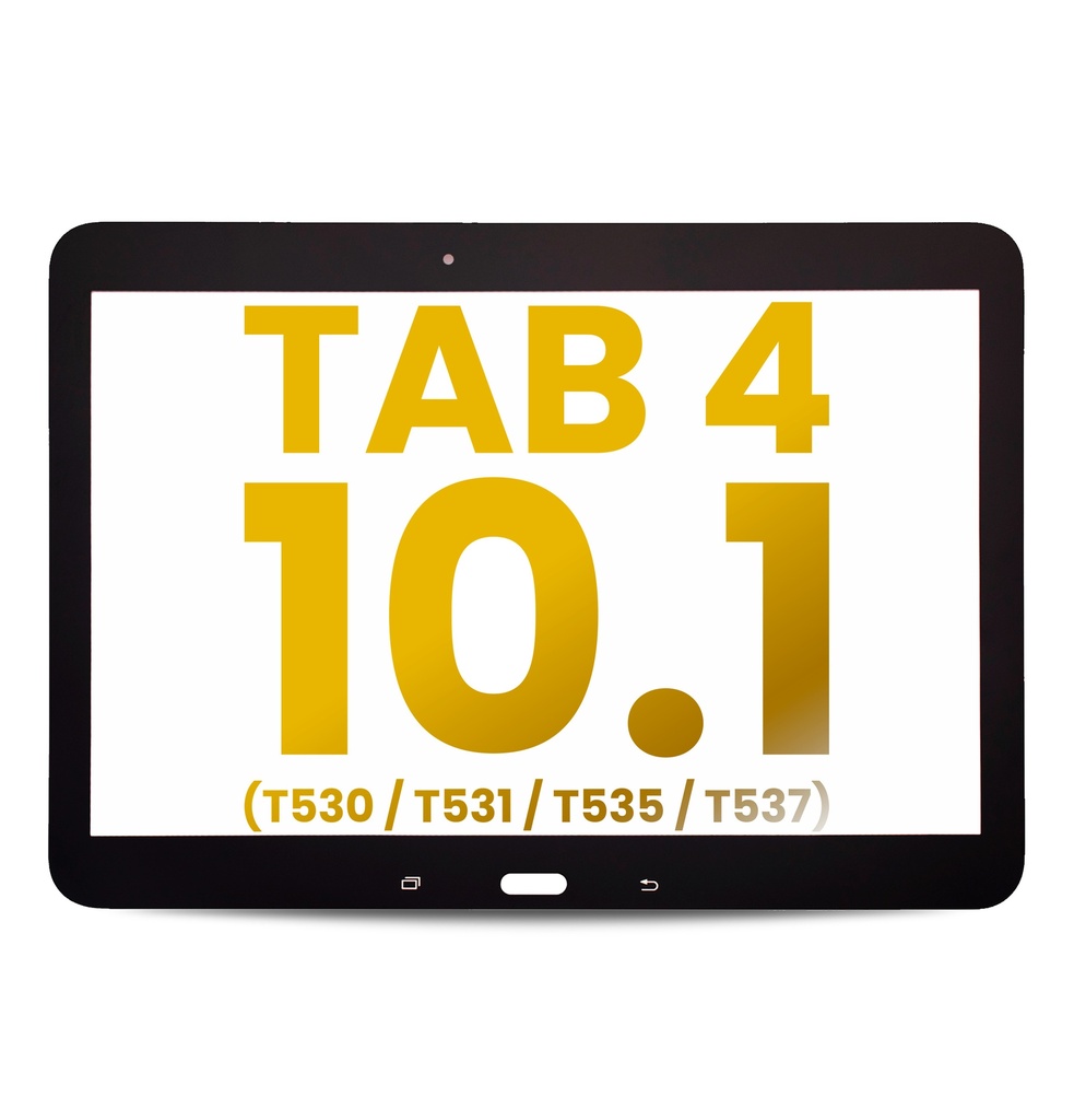 Vitre tactile compatible SAMSUNG Tab 4 10.1" - T530 - T531 - T535 - T537 - Noir