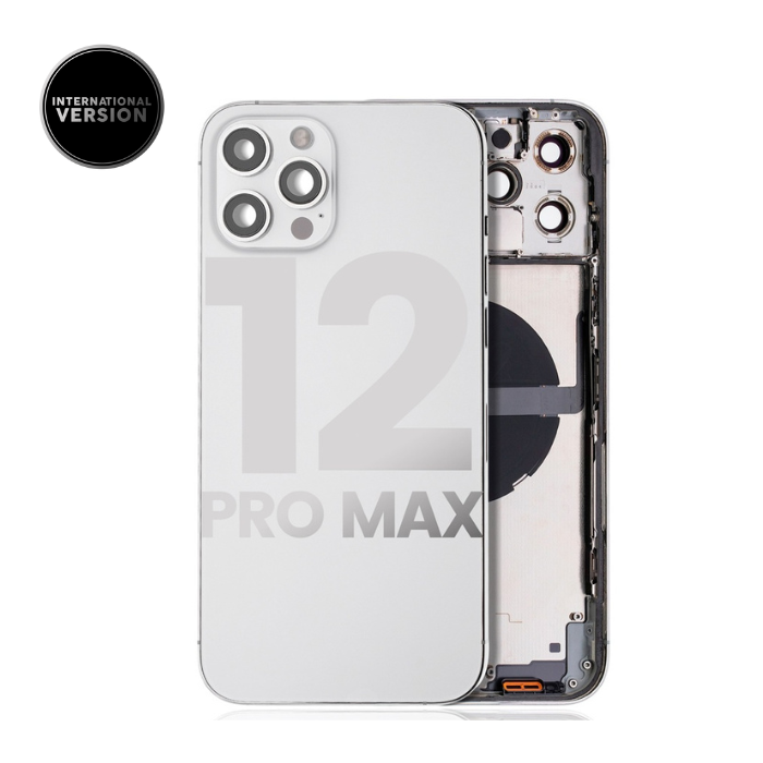 Châssis avec nappes pour iPhone 12 Pro Max - Grade A - avec Logo - Version Internationale - Argent