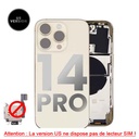 Chassis avec nappes pour iPhone 14 Pro - Grade A - avec logo - Version US sans lecteur SIM - Or