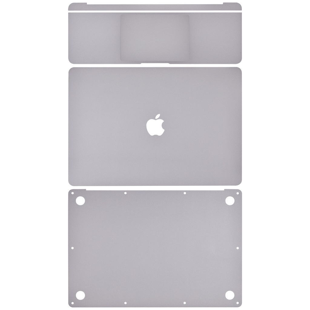 Film 4 en 1 compatible MacBook Air 13" - A1932 - Fin 2018 Début 2019 - Gris Sidéral