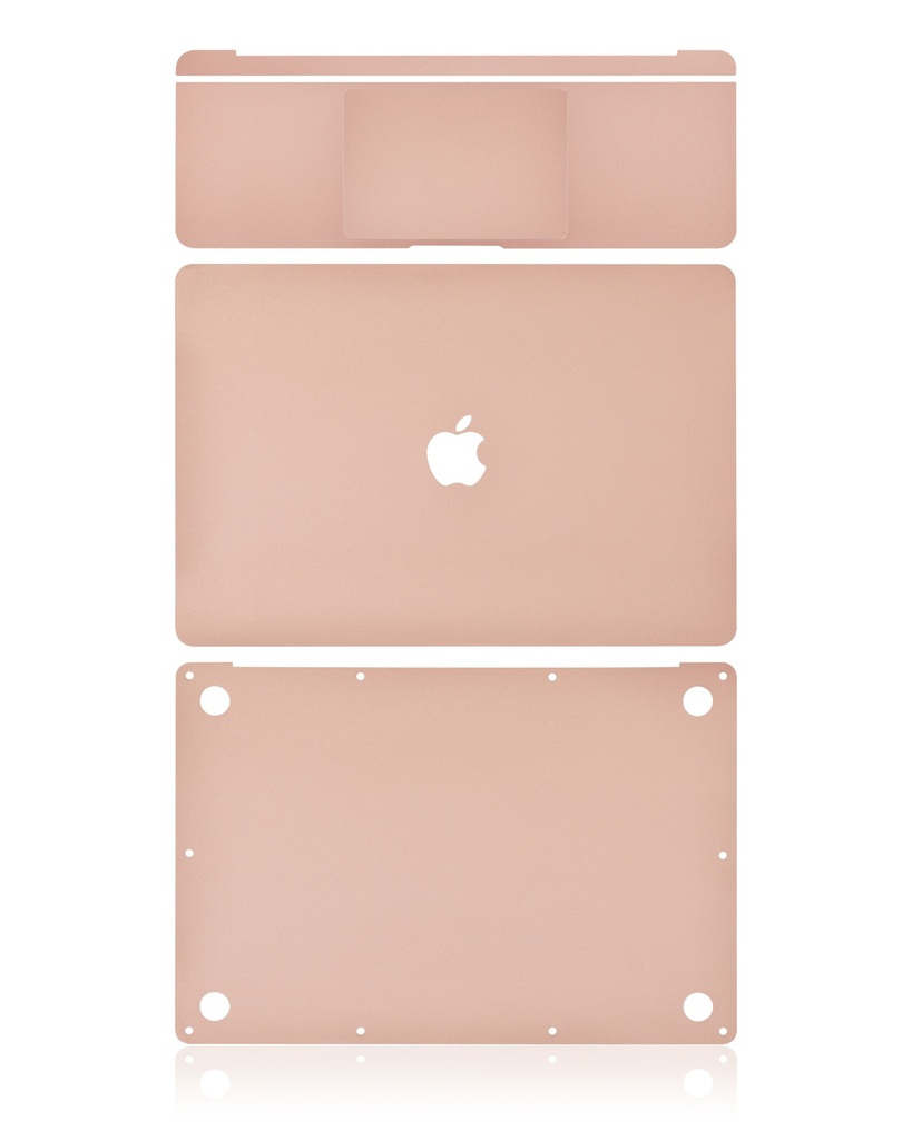 Film 4 en 1 compatible MacBook Air 13" - A1932 - Fin 2018 Début 2019 - Or Rose