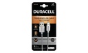 Câble tressé USB-A vers Lightning 2M - Duracell - Blanc