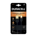 Câble tressé USB-A vers USB-C 1M - Duracell - Noir