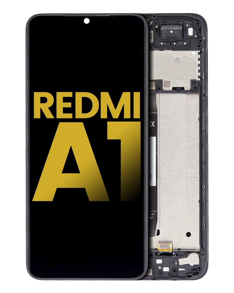 Bloc écran LCD avec châssis compatible Xiaomi Redmi A1 - Xiaomi Redmi A1+ - Reconditionné - Toutes couleurs