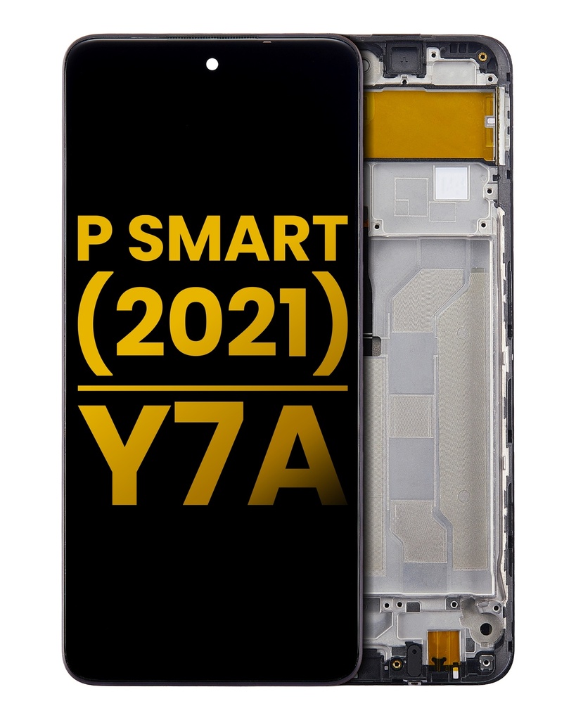 Bloc écran LCD avec châssis compatible Huawei P smart 2021 - Y7A - Reconditionné - Toutes couleurs