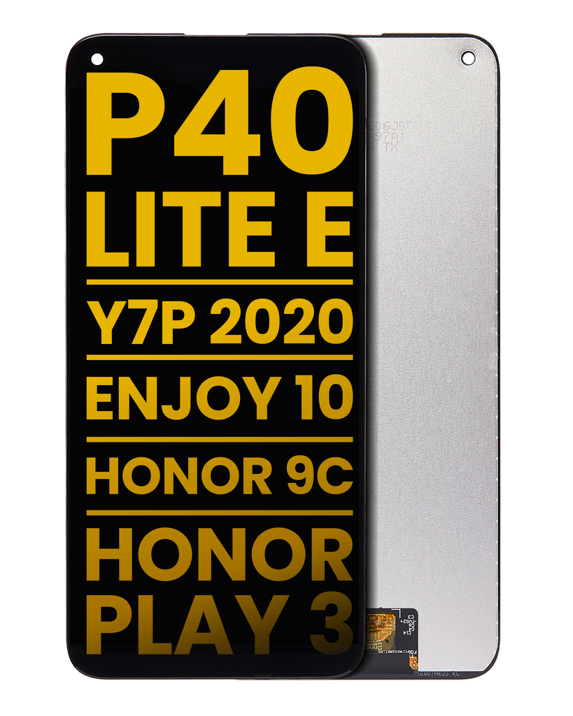 Bloc écran LCD sans châssis compatible Huawei P40 lite E - Y7p 2020 - Enjoy 10 - Honor 9C - Honor Play 3 - Reconditionné - Toutes couleurs
