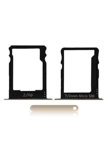 Tiroir SIM et carte SD compatible HUAWEI P8 Lite - Or