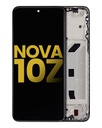 Bloc écran LCD avec châssis compatible Huawei Nova 10Z - Reconditionné - Noir