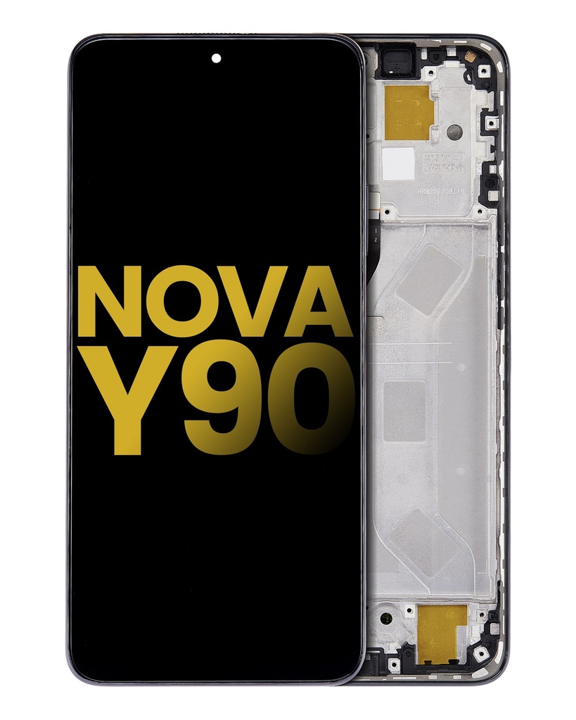 Bloc écran LCD avec châssis compatible Huawei Nova Y90 - Reconditionné - Midnight black