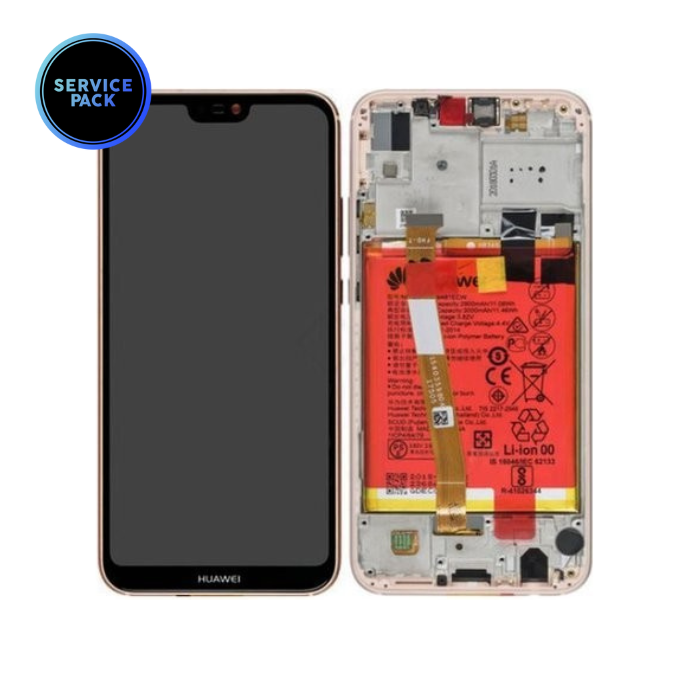 Bloc écran LCD pour HUAWEI P20 Lite - SERVICE PACK - Sakura Rose