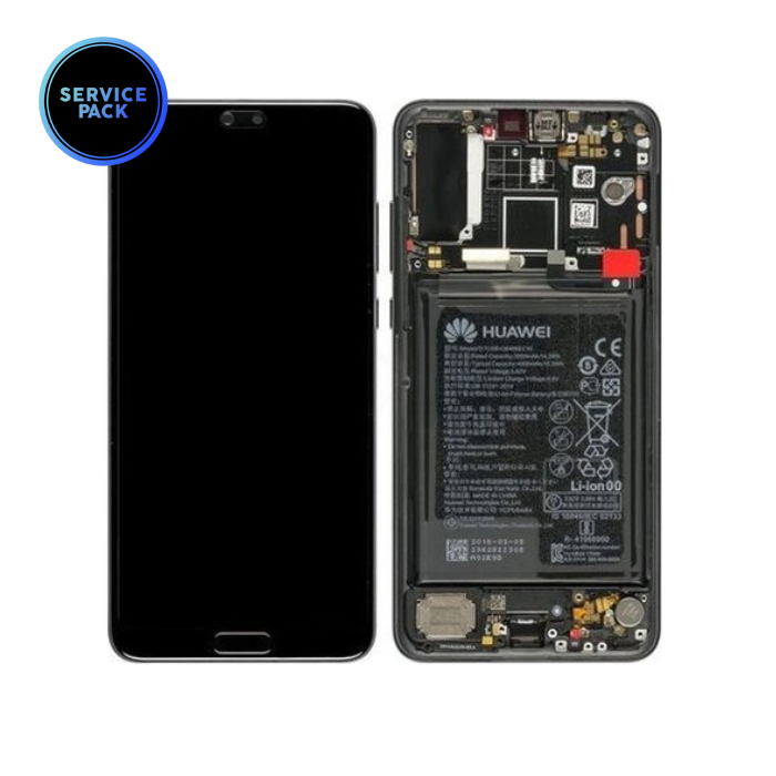 Bloc écran OLED pour HUAWEI P20 Pro - SERVICE PACK - Noir