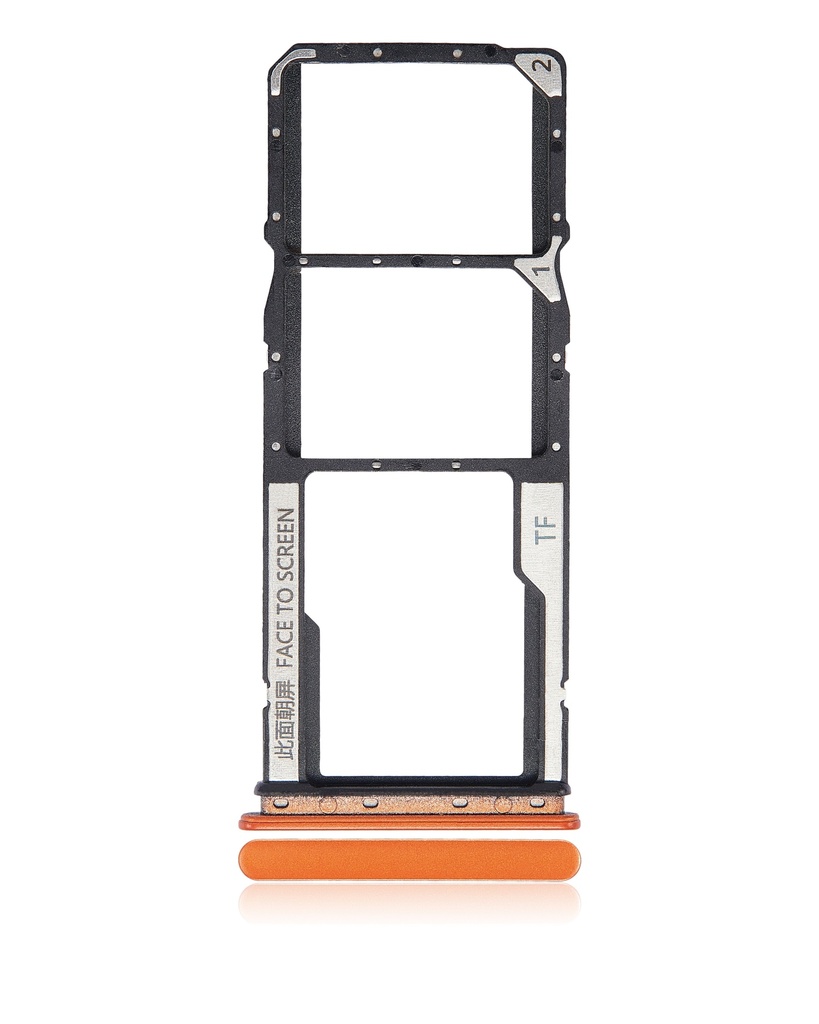 Tiroir SIM double compatible Xiaomi Redmi 9C - 9A - Orange