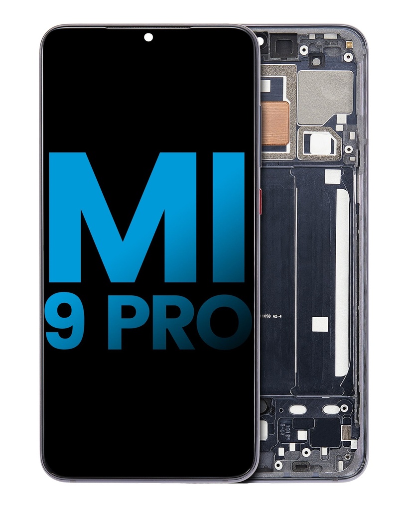Bloc écran LCD avec châssis compatible Xiaomi Mi 9 Pro - Aftermarket Incell - Noir Titane