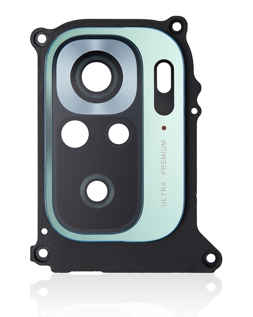 Lentille caméra arrière avec support ou cadre compatible Xiaomi Redmi Note 10S - Vert