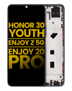 Bloc écran LCD avec châssis compatible Honor 30 Youth - Huawei Enjoy Z 5G - Huawei Enjoy 20 Pro - Reconditionné - Magic Night Black