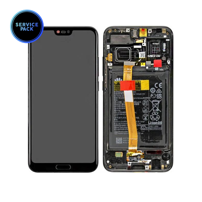 Bloc écran LCD pour HONOR 10 - SERVICE PACK - Noir