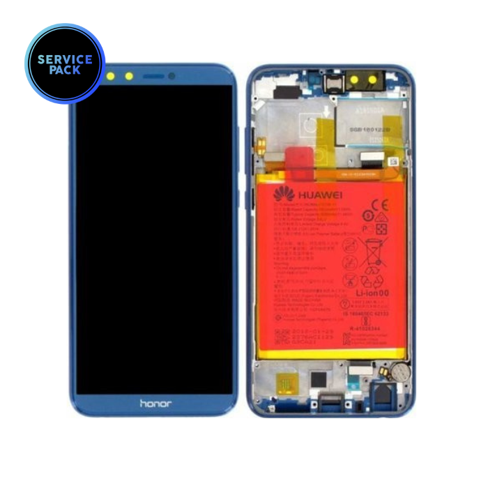 Bloc écran LCD pour HONOR 9 Lite - SERVICE PACK - Bleu