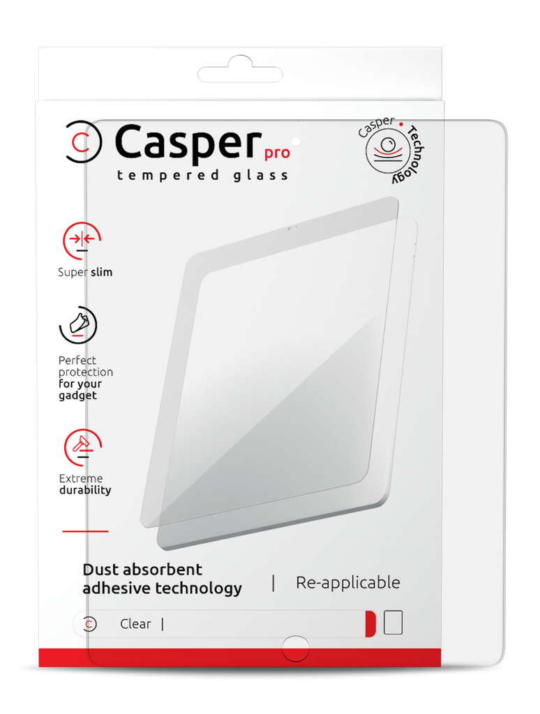 Verre trempé Clair compatible iPad 2 - iPad 3 - Ipad 4 Apple - Casper Pro