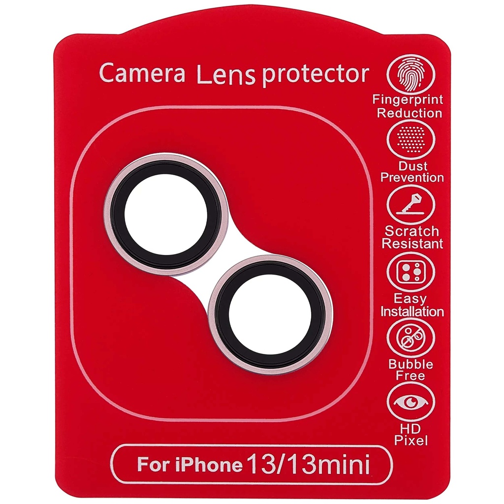 Protection lentille pour iPhone 13 - 13 Mini - Apple - Casper - Rose