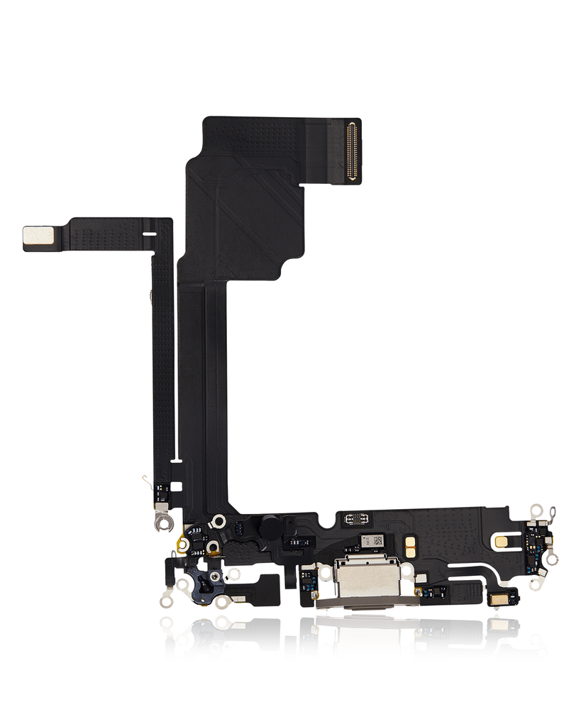 Connecteur de charge avec nappe compatible iPhone 15 Pro Max - Premium - Titane Naturel