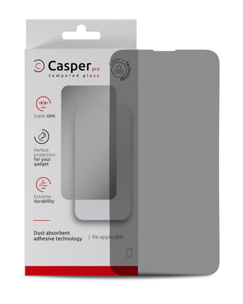 Verre trempé Privacy compatible iPhone 15 Plus et iPhone 16 Plus - Apple - Casper Pro