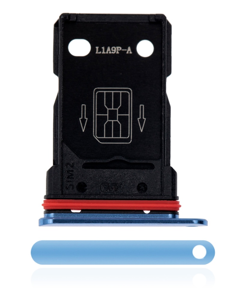 Tiroir SIM double compatible OnePlus 7T - Bleu glacier