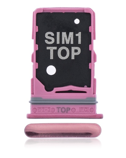 [107082026068] Tiroir SIM double compatible SAMSUNG A80 A805 2019 - Rose