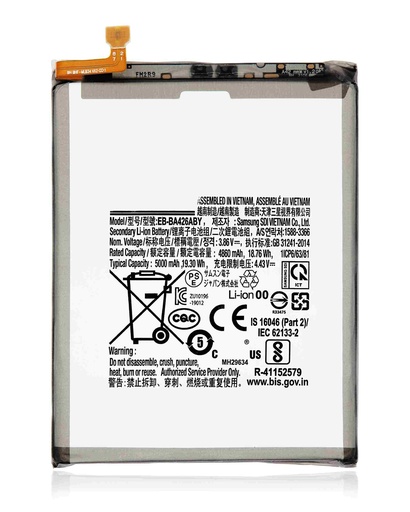 [107082085828] Batterie compatible SAMSUNG A42 5G - A426 2020 - A32 5G - A326 2021 - A72 - A725 2021 - EB-BA426ABY