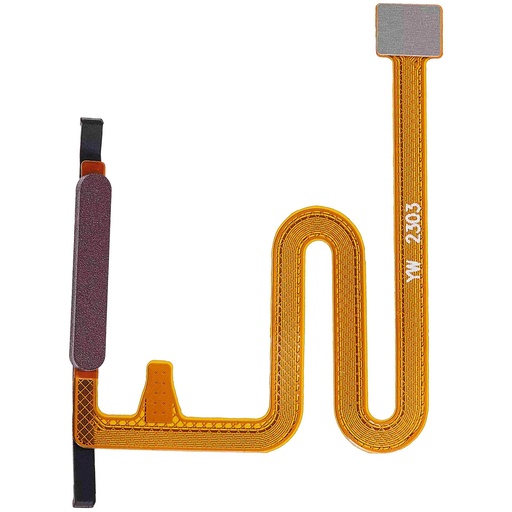 Lecteur d'empreintes digitales avec nappe pour SAMSUNG A14 - A145P 2023 - Rouge foncé