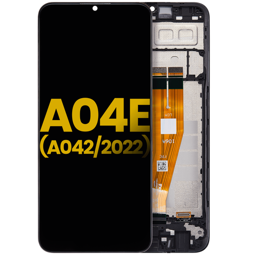 Bloc écran LCD avec châssis pour SAMSUNG A04E - A042 2022 - Reconditionné - Toutes couleurs