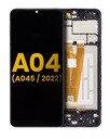 Bloc écran LCD avec châssis compatible Samsung Galaxy A04 A045 2022 - Reconditionné - Toutes couleurs