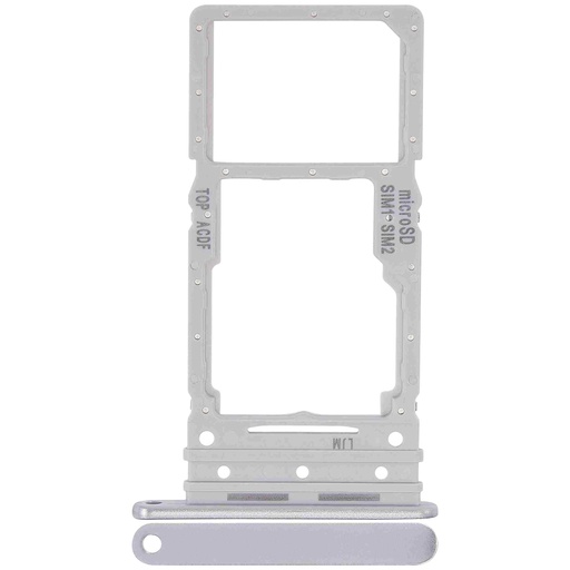 [107082041368] Tiroir Double SIM compatible SAMSUNG A34 - A346 2023 - Argent