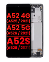 Bloc écran OLED avec châssis compatible Samsung Galaxy A52 4G A525 2021 - A52 5G A526 2021 - A52S 5G 6.46" A528 2021 - Aftermarket Plus - Awesome White