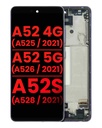 Bloc écran OLED avec châssis pour SAMSUNG A52 4G - A52 5G - A52s 5G - 6,36" - Aftermarket Plus - Violet