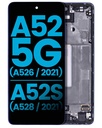 Bloc écran LCD sans capteur d'empreinte compatible SAMSUNG A52 5G - A526 2021 - A52s - A528 2021 - Aftermarket Incell - Violet