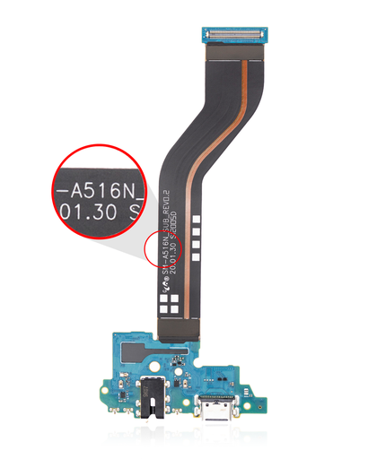 Nappe connecteur de charge avec prise jack pour  SAMSUNG A51 5G - A516 2020 - Version globale - Nappe # A516N